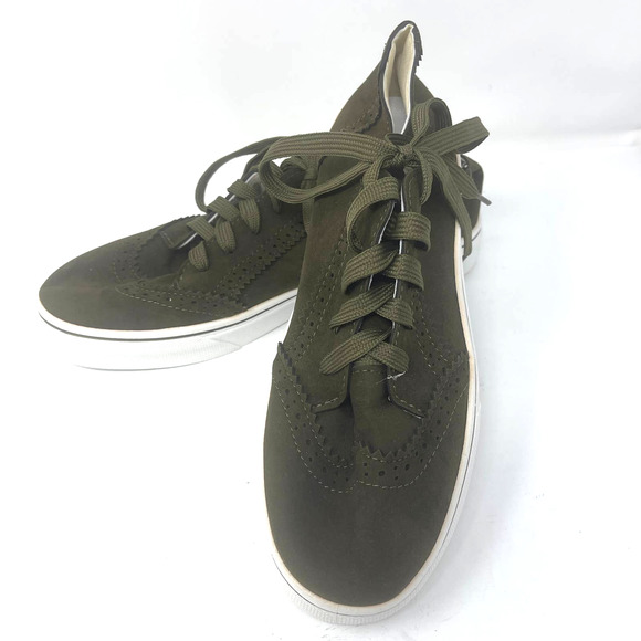 Yasirun Green Brogue Detail Sneaker in Size 10 New Without Box - Picture 2 of 8